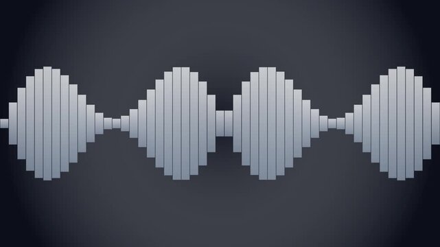 Monochrome Studio Spectrum Audio Equalizer Motion Loop 198