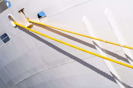 mooring line rope boat hull detail texture