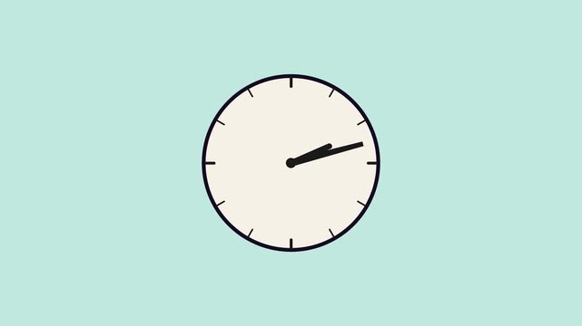 Melting Clock Hand with Slow Rotation - Surreal 2D Animation