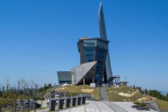 전라남도 진도군 여행명소인 진도타워 전망대, Jindo Tower Observatory, a tourist attraction in Jindo-gun, Jeollanam-do