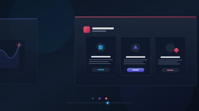 Dark Mode UI Dashboard Analytics and Data Visualization Presentation.
