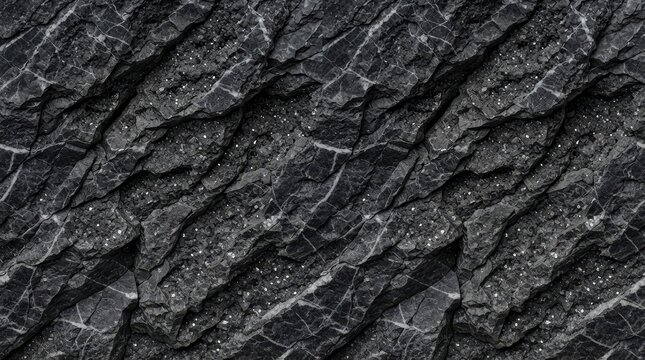 Dark rough stone texture background with natural mineral patterns