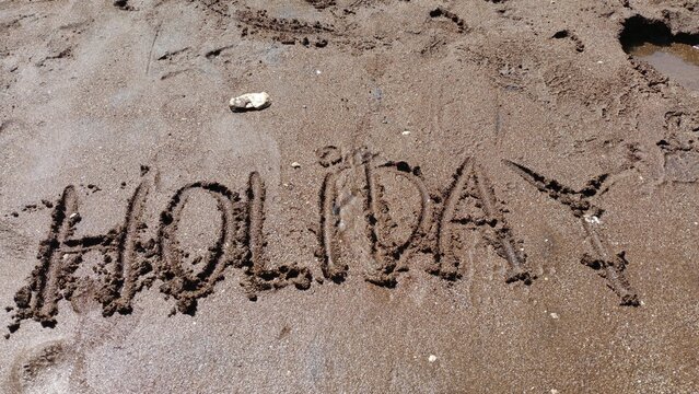 words on the sand
