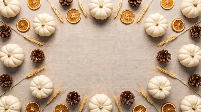 frame of seashells