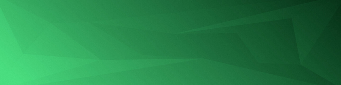 Abstract green Organic Polygonal Background &ndash; Faceted Crystal Triangle Banner with Luminous Reflections