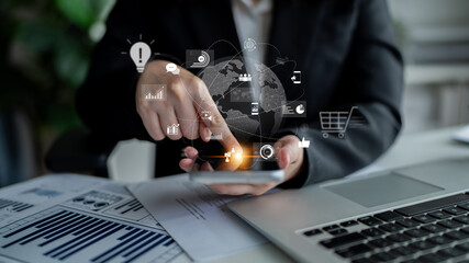 Global digital marketing strategy across communication platforms. Digital marketing drives growth,...
