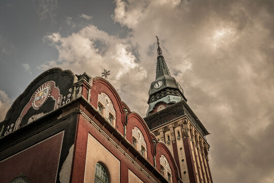 Subotica City Hall, known as Gradska Kuca, in Serbia, the city's symbol and seat of municipal administration. Called Gradska Kuca, it is the main landmark of the city, inaugurated in 1910.