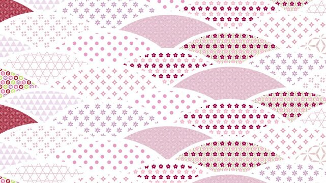 Traditional Japanese Fan Pattern Design 4K