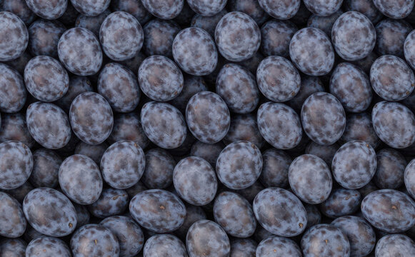 Fresh blue plums background texture close up food photography healthy eating organic fruit