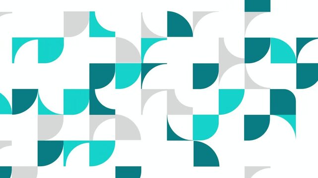 Geometric Abstract Pattern with Quarter Circles 4K