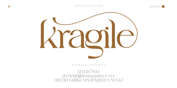 Elegant Decorative Serif Font for Luxury Logo Fashion and Editorial Branding
