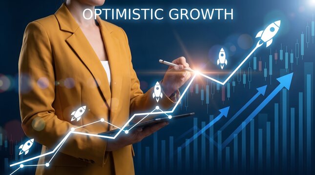 Visualizing exponential growth a dynamic representation of business success innovation and the pursuit of ambitious goals in a competitive market landscape