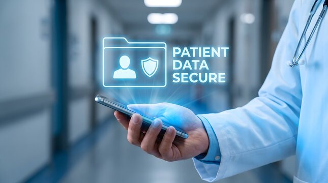 Revolutionizing healthcare through digital innovation a doctor utilizing technology to access and analyze vital patient information seamlessly and efficiently
