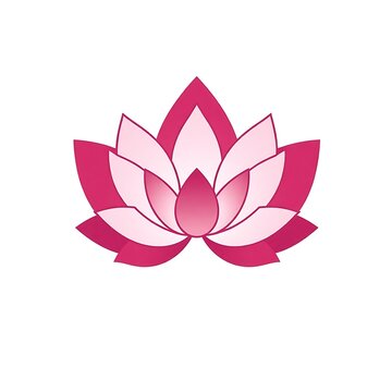 Pink Lotus Flower Blossom Vector Illustration for Navratri and Durga Puja Religious Design