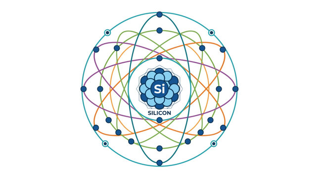Abstract Atomic Structure with Silicon Core
