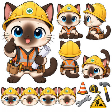 Siamese Construction Worker