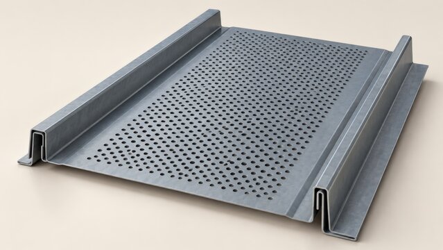Solid CAD View of Micro-Perforated Pre-Weathered Architectural Zinc Roof Panel