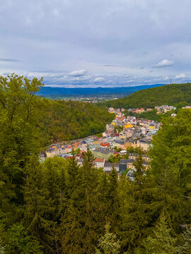 Explore Karlovy Vary in Czech Republic from a scenic viewpoint