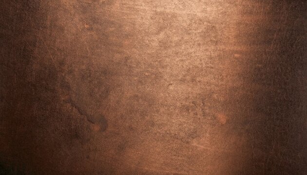 Bronze copper plate and steel metal sheet texture on a dark black brown surface, featuring metallic luster, rough details and industrial luxury background design