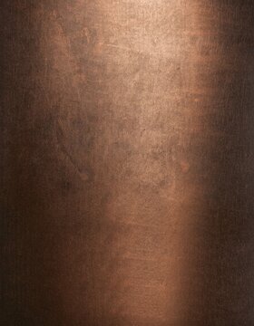 Bronze copper plate and steel metal sheet texture on a dark black brown surface, featuring metallic luster, rough details and industrial luxury background design