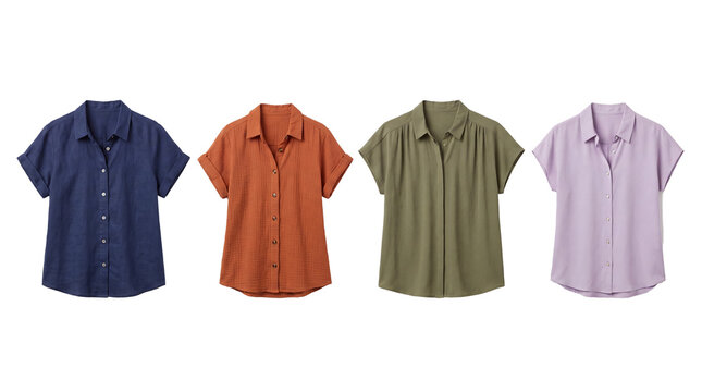 blouse PNG set , white background as transparent