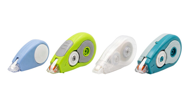 correction tape PNG set , white background as transparent