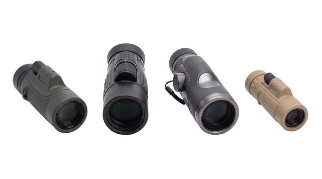 monocular PNG set , white background as transparent