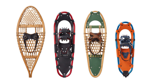 snowshoes PNG set , white background as transparent