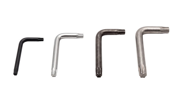 torx key PNG set , white background as transparent