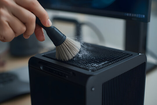 Person Cleaning Compact Mini Computer