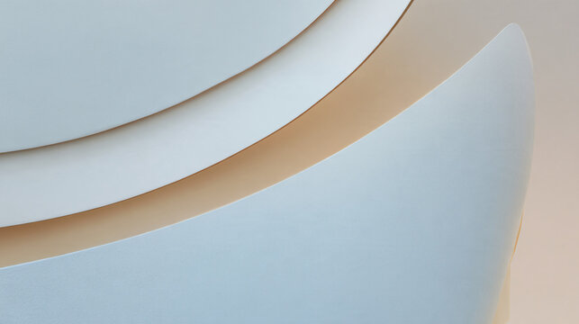 premium architectural wallpaper, extremely close abstract view of broad pale blue staircase surfaces creating one long soft natural shadow, luminous ivory daylight from above