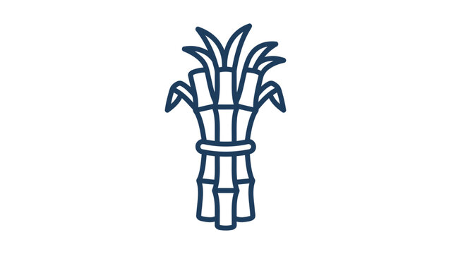 Sugarcane Bundle Vector Icon