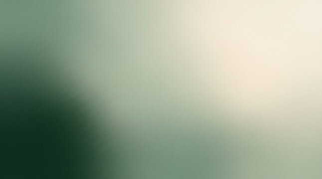Balanced frosted glass smooth gradient mesh background in deep forest green, sage and cream with clear copy space