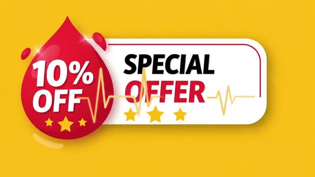 Animated special offer graphic banner