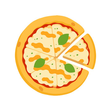 Cheese Pizza with Slices Apart