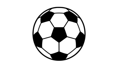 Fototapeta premium Classic Soccer Ball Vector Illustration – Black and White Football Sport Design