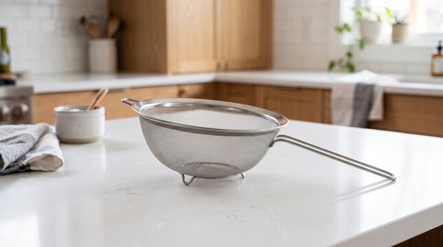 Metal mesh strainer
