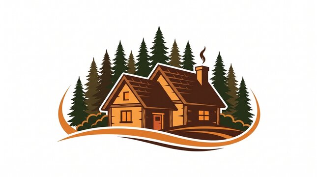 Cabin pine forest