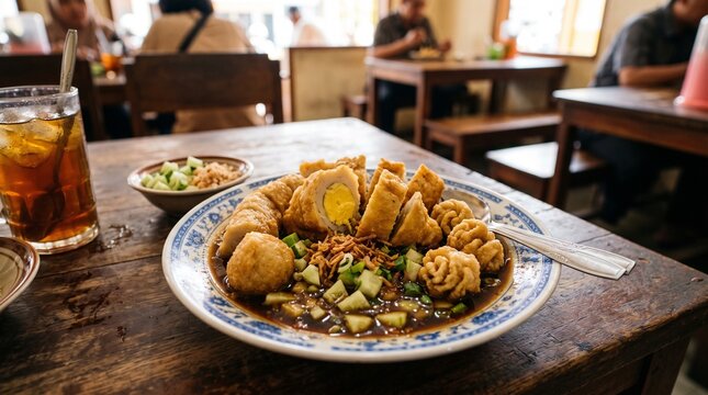 Indonesian Pempek Dish