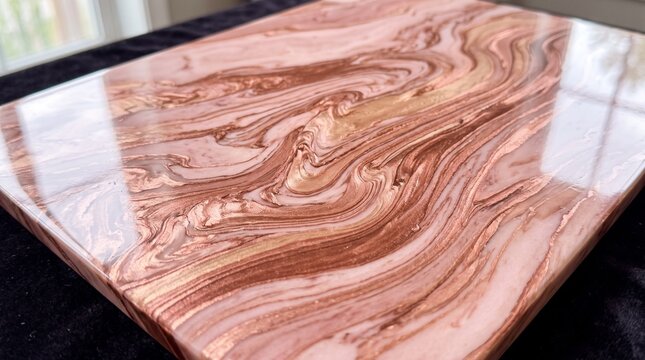 Rose gold marble