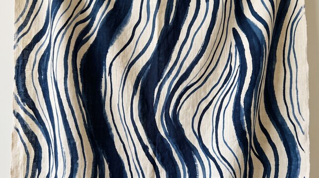 blue stripe fabric