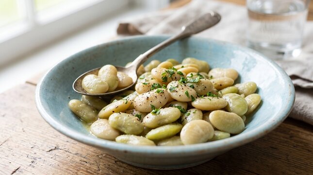 Cooked lima beans