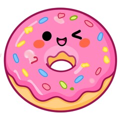 Obraz premium donut isolated on white