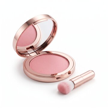 Pink Face Powder Makeup Compact with Mirror and Application Brush

Premium Cosmetics Pink Blush Compact Case with Makeup Brush