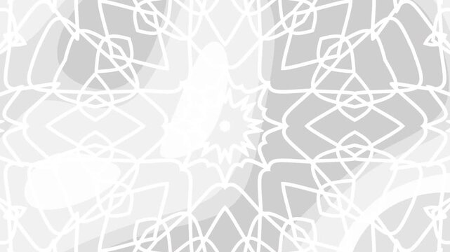 abstract white and grey gradient background mandala pattern with grey background, perfect for stationery, home decor, textiles, and digital designs for a modern touch.