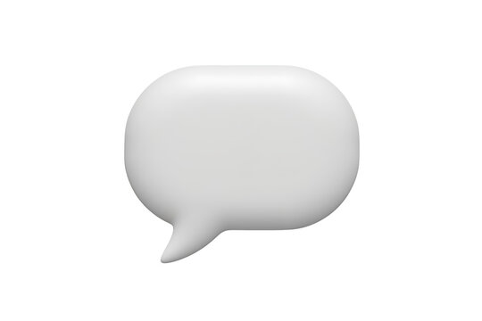 Blank White Speech Bubble