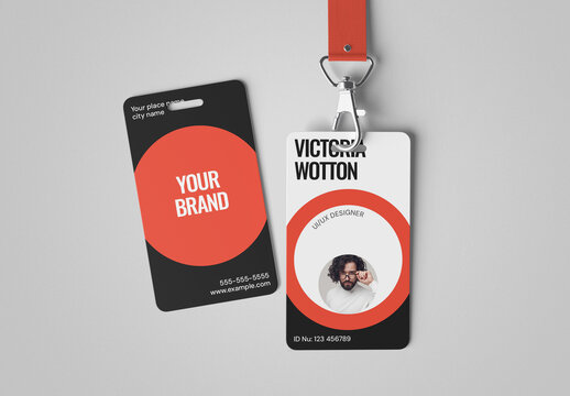 Employee ID Card Design Template