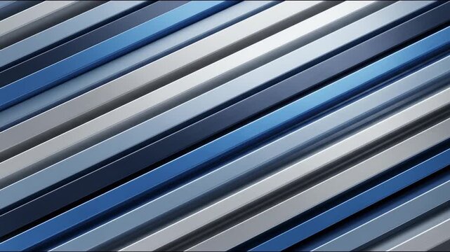 Abstract Blue and Gray Diagonal Stripes Pattern Background.