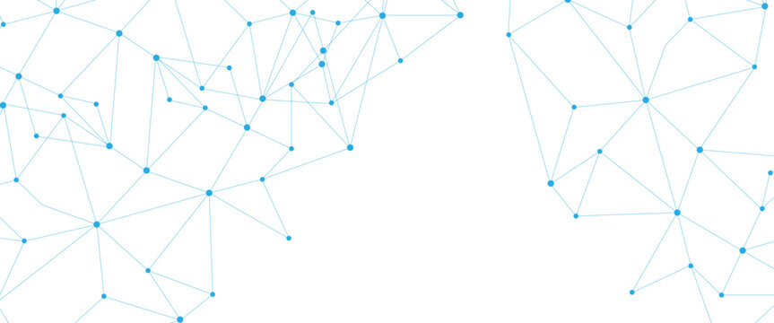 Abstract white blue digital technology futuristic communication high tech concept dots global lines connect network background vectors