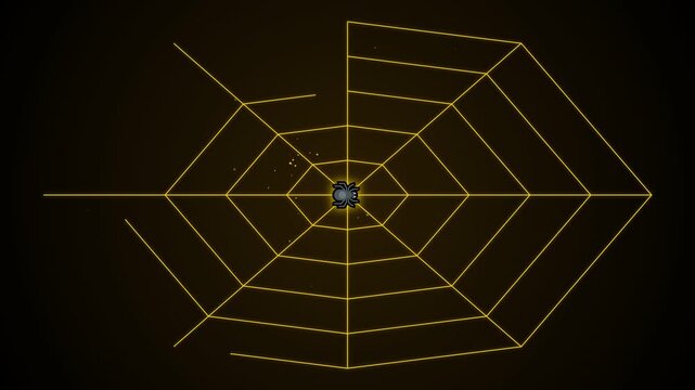 Luxury branding materials, fashion design, and modern dcor, this gold geometric spiderweb pattern is intricate and eyecatching.